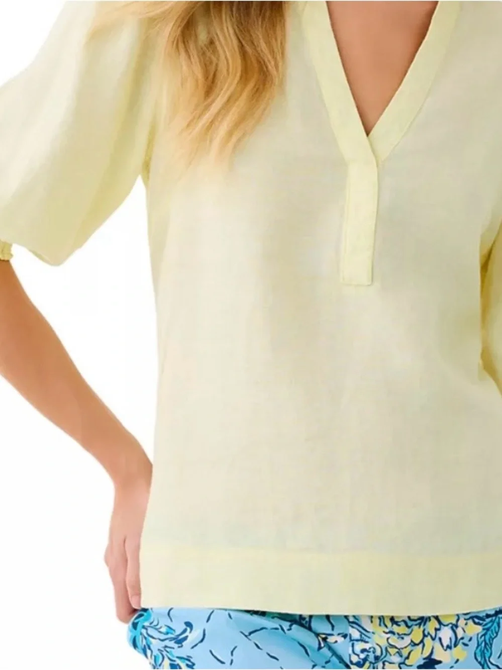 Lilly Pulitzer Mialeigh linen top